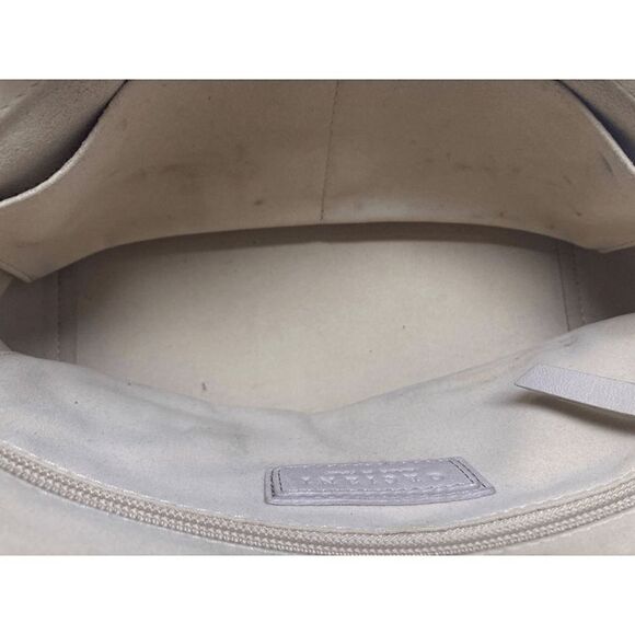 Orciani Leather Light Beige Crossbody Shoulder Bag Handbag Purse Minimalist VTG - Picture 8 of 16